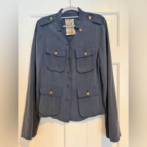 Da-Nang Silk Military Blouse